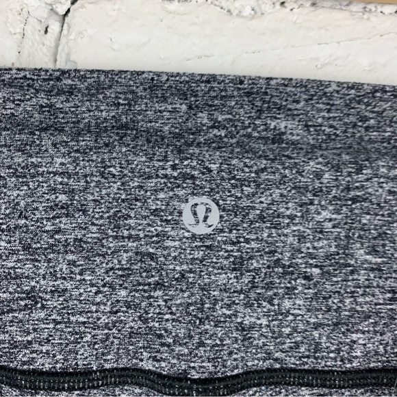 Lululemon Wunder Under High Rise Crop Heathered Black 6 - Picture 6 of 7